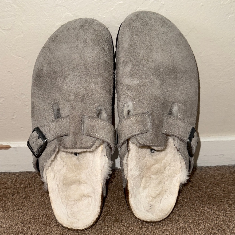 Birkenstock Gray Suede size 38